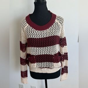 Cute two tone Crochet sweater - Size S/4 US or 8 UK in very good condition.